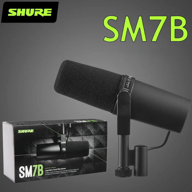Shure Mic Sm7B - Microfone Dinâmico Shure SM7B, Conjunto de