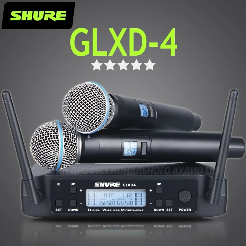 Shure Mic Sm58 - Sistema de Microfone Sem Fio Profissional