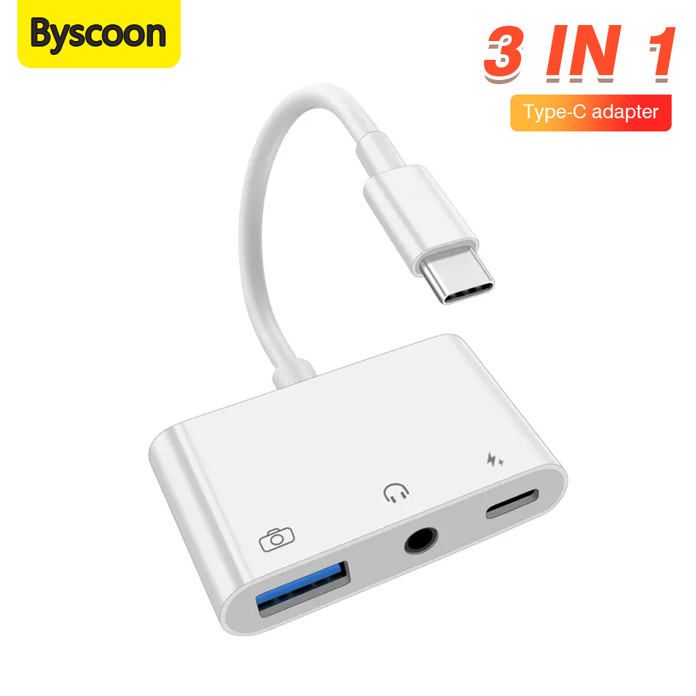 Earphone Splitter Jack - Adaptador de Áudio 3 em 1