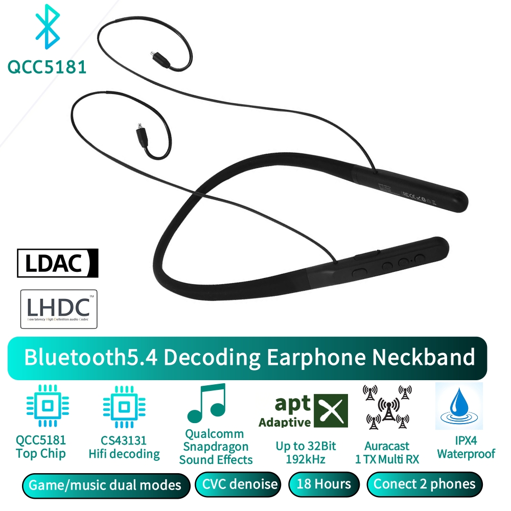 Audiophile Headphone Wired - Audiophiles grau sem fio neckband fones
