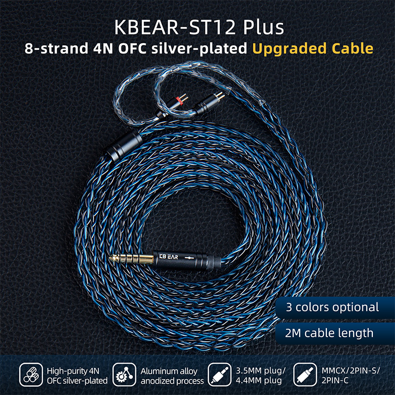 KBEAR-Cabo de Auscultadores Ba - In Ear Monitor Iem avaliação e preço
