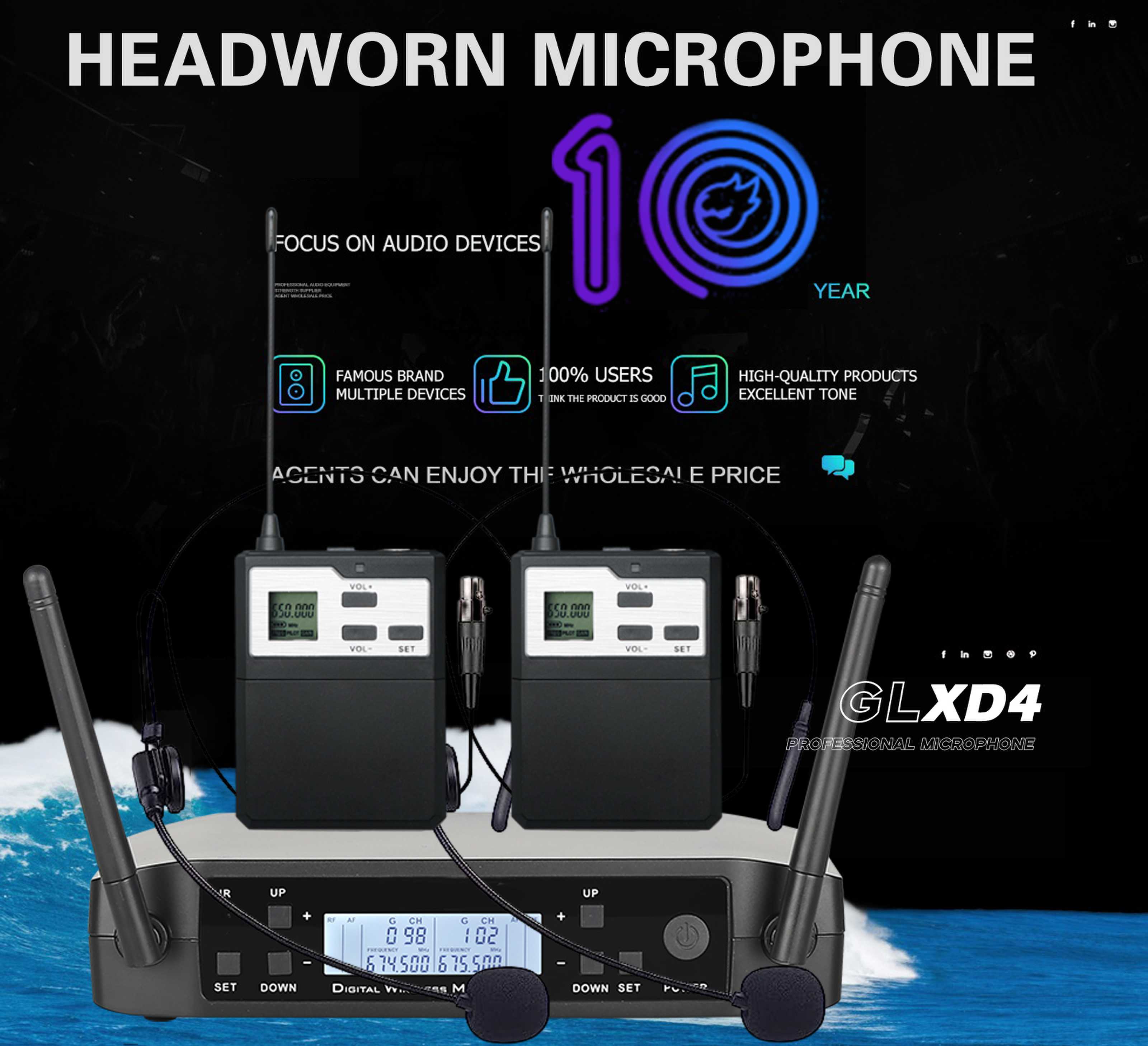 Microfone sem fio UHF com alca - Shure Mic Sm58 avaliação e preço