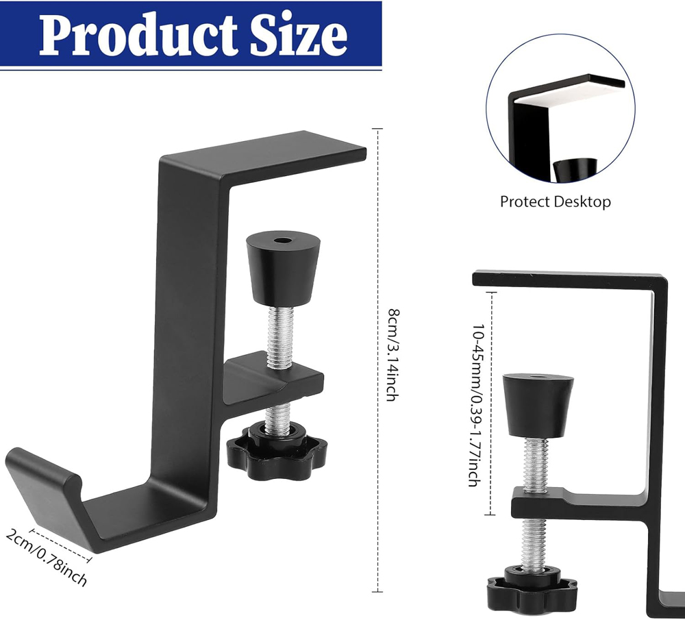 Liga de alumínio fone de ouvid - Headphone Stand Desk avaliação e preço
