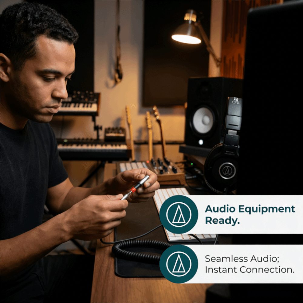 Adaptador Conversor Plug and P - Audio Technica Headphone Ath-M50X avaliação e preço