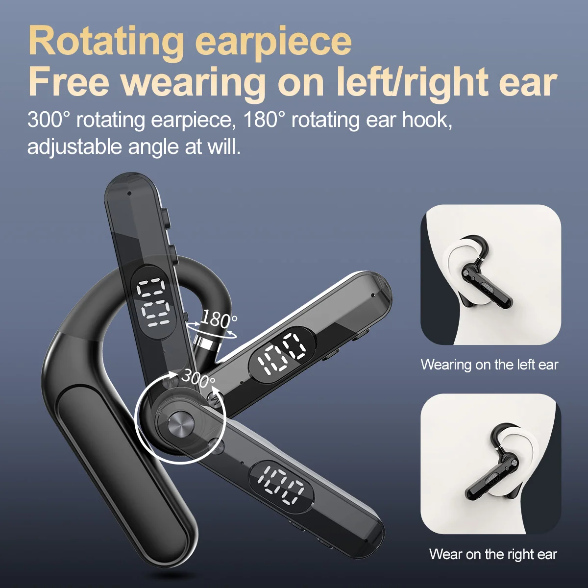 Fones de ouvido sem fio blueto - Bluetooth Headset On Ear avaliação e preço
